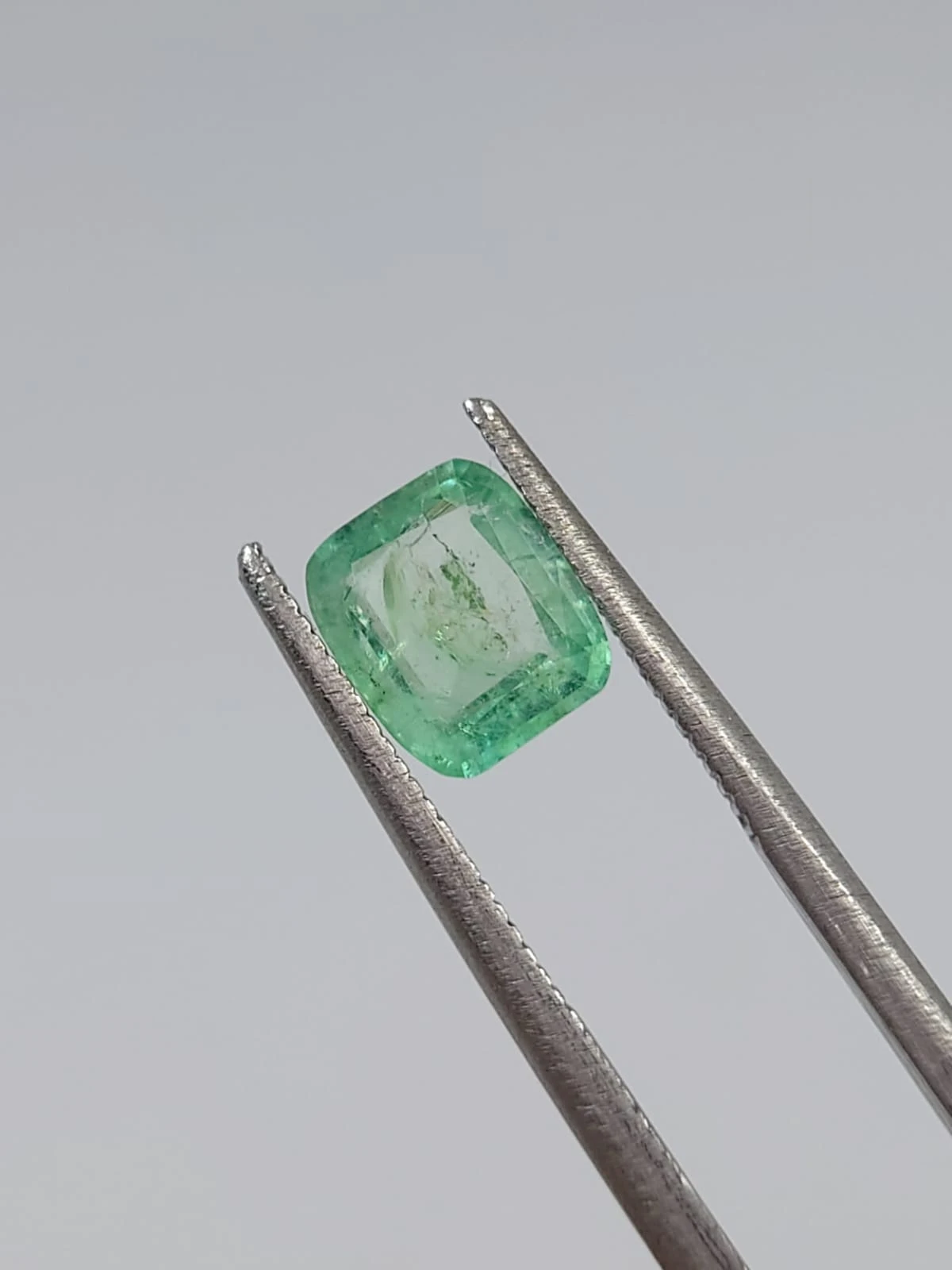 0.9ct Natural  Emerald Octagon Shape Loose Gemstone From Panjshir Afghanistan — view 4